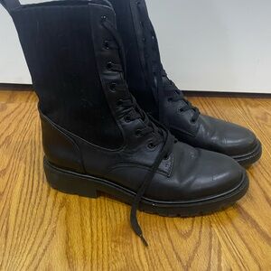 Sam Edelman Black Combat Boots